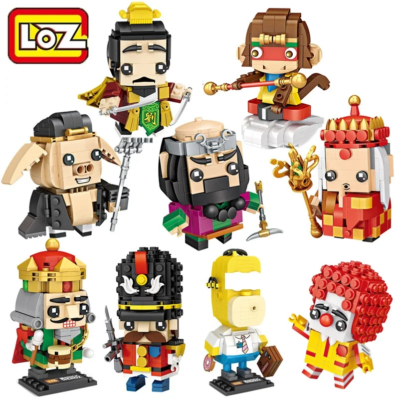 LOZ Blocks Cute Cartoon Head Brick Model Educational Toy Clown Small Anime Brinquedos DIY Building Figure Girl Gifts 1463