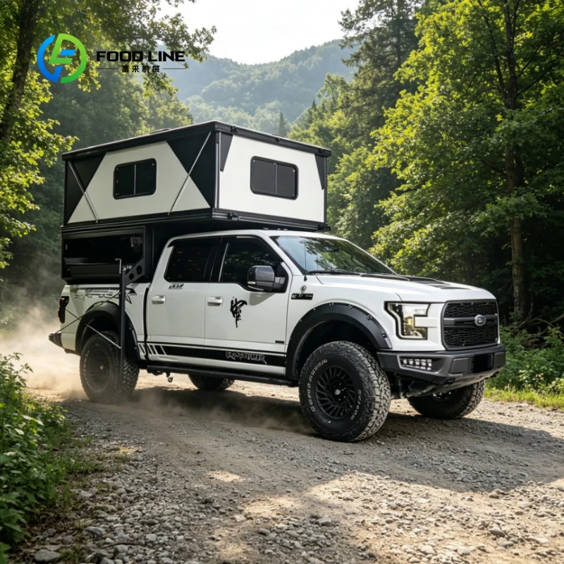 Customized Roof Top Pop up Tent Aluminum Pickup Truck Camper Camping Hard Shell Pickup Truck Tent for Overland Camping