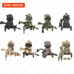 Special Forces Mini Action Figures Navy Seals Modern Soldiers SWAT KSK SSO Bricks Building Blocks Toys for Children WM6147