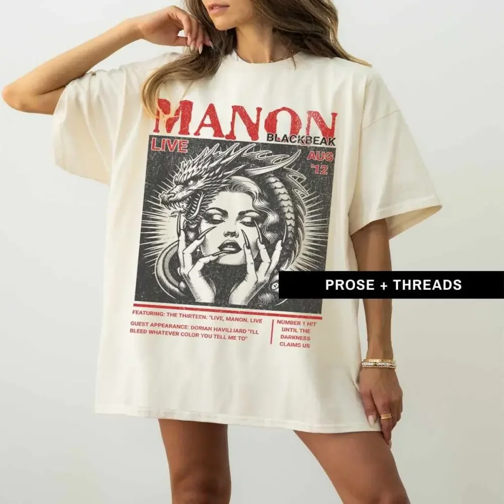 Vintage Manon Blackbeak We Are Thirteen Throne Of Glass Bookstagram T-Shirt Oversized 100%Cotton Loose Shirt For Unisex Y2K Tee