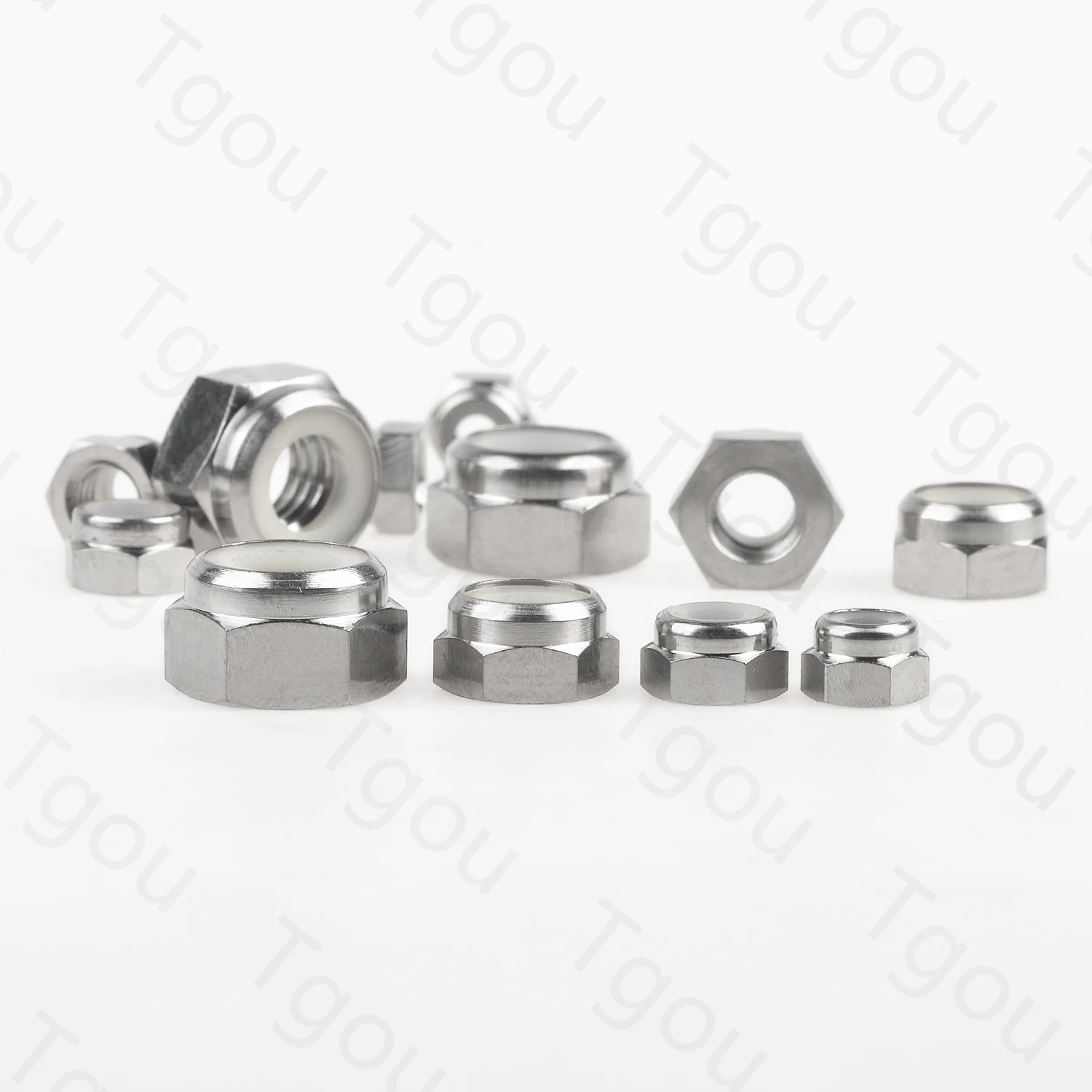 Titanium Nut M4/M5/M6/M8 Nylon lock Nuts for Bicycle Motorcycle 8pcs