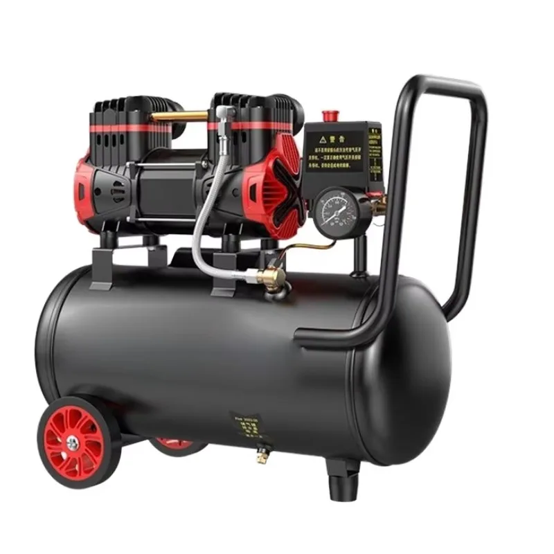 

Портативный мини-электрический воздушный компрессор, бесшумный поршневой безмасляный промышленный компрессор для покраски с распылителем