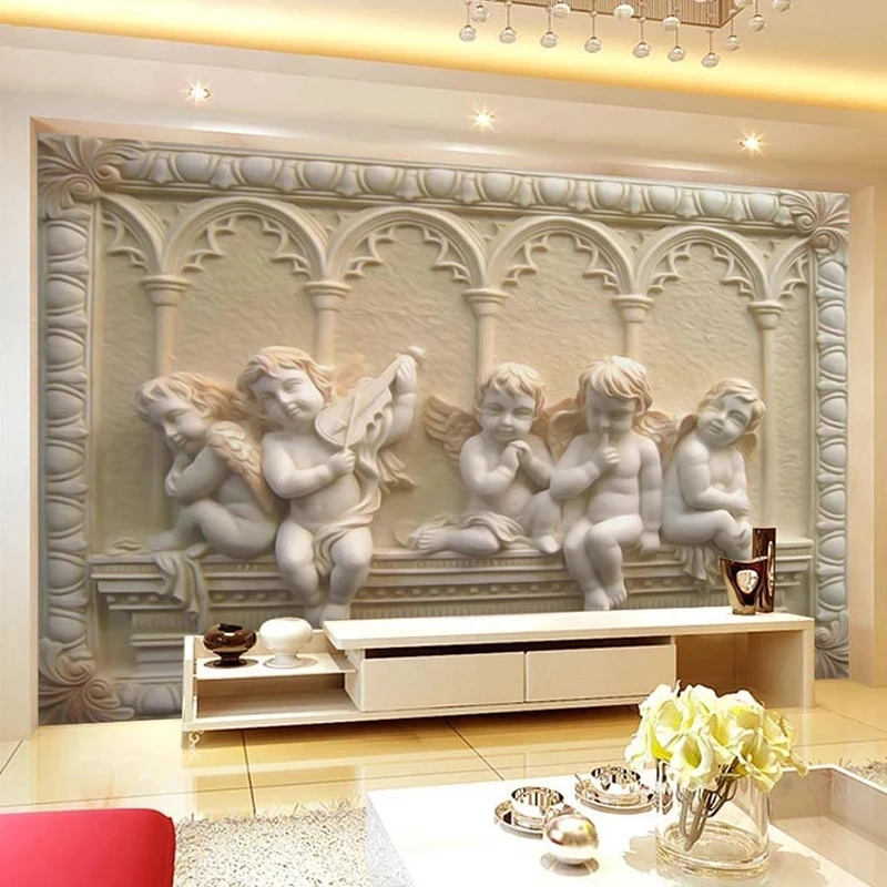 Custom 3D European Mural Self Adhesive Wallpaper Relief Bedroom Living room sofa TV background wall restaurant study Hotel photo