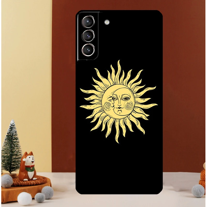 Sun Moons Star Astrological Celestial Case For Samsung Galaxy S23 Ultra S24 S22 Note 20 Ultra 10 Plus S8 S9 S10 S20 S21 FE Cover