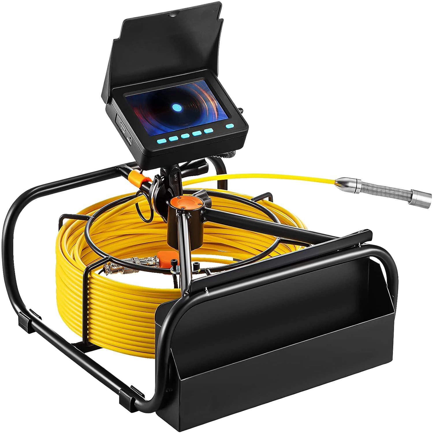 20M Cable Industrial Endoscope Inspection System 17MM Stainless Steel Plumbing Camera 7