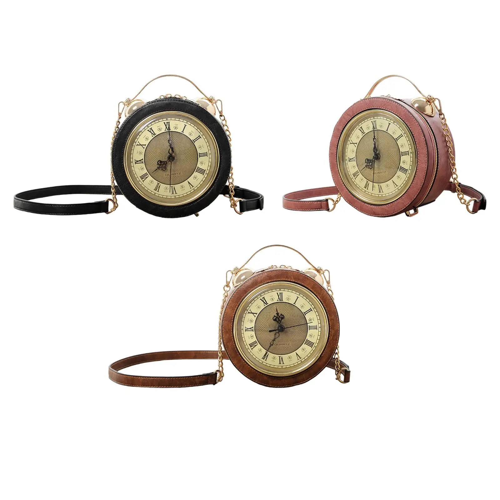 Shoulder Bag for Women Lady Clock Purse for Traveling Vacation Shopping