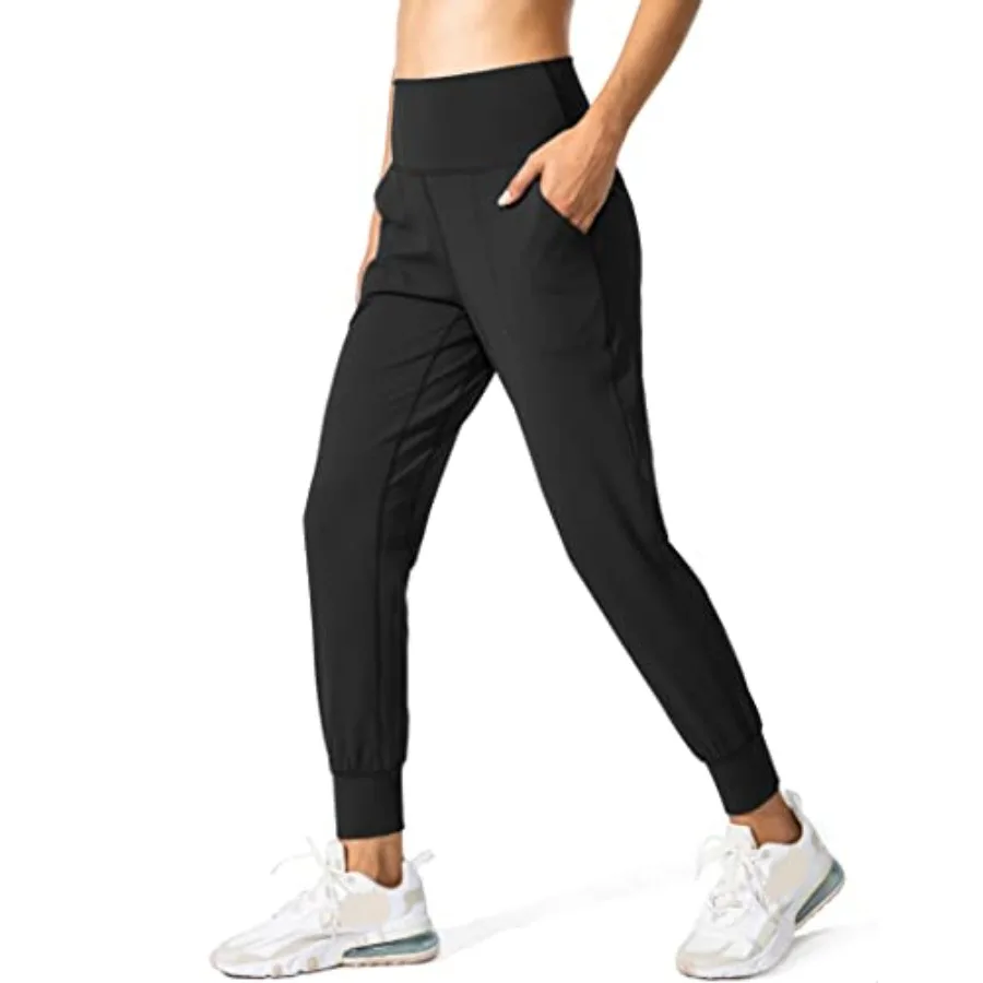 

Women's Joggers High Waisted Yoga Pants with Pockets Loose Leggings for Women Workout, Athletic, Lounge