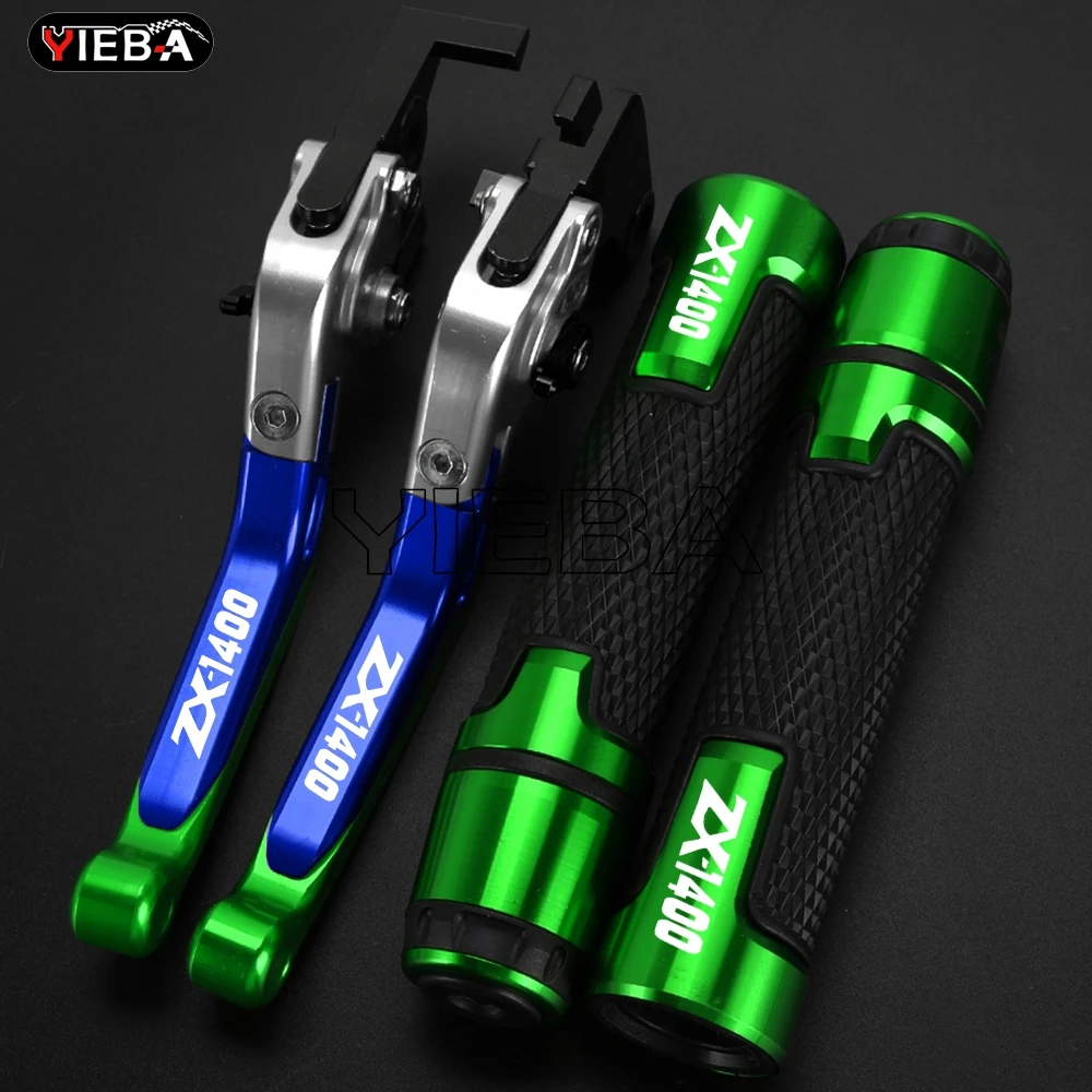 2025 Motorcycle Adjustable Foldable Brake Clutch Levers FOR Kawasaki ZXR400 ZXR-400 ZXR 400 allyeaRs Handle Handlebar Grips Ends