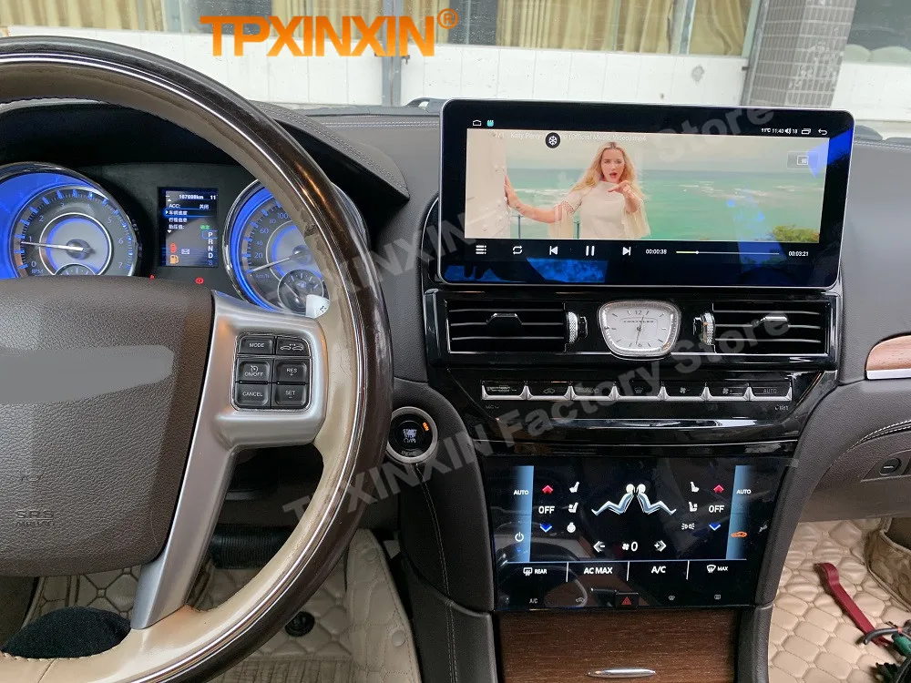 

12.3+9.66 Inch For Chrysler 300C 2016~2023 Android Auto Multimedia Stereo GPS Navigation Radio Audio Accesorios auto Head Unit
