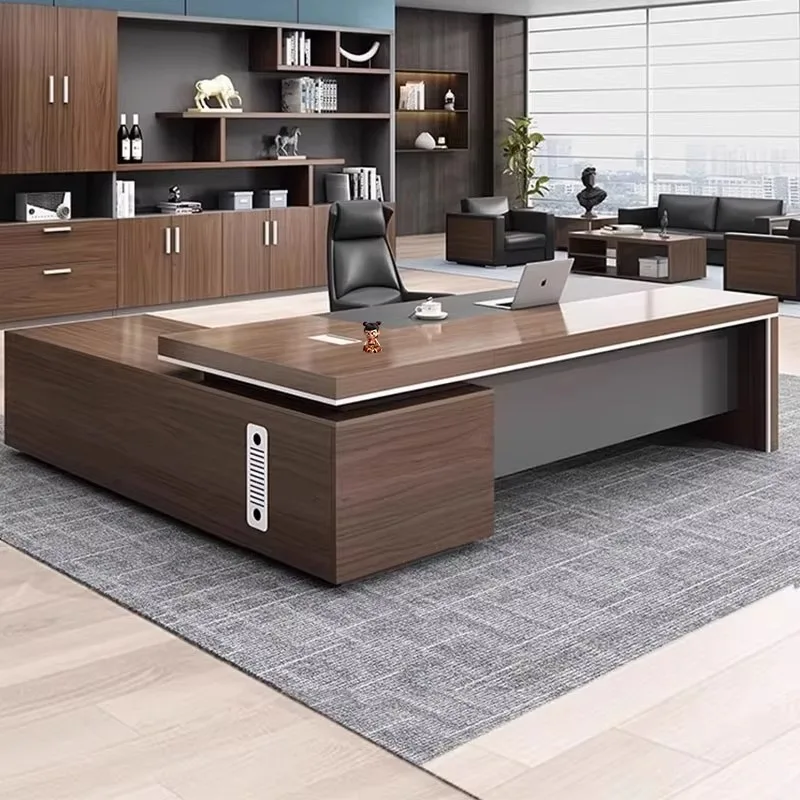 مكتب تنفيذي للتخزين القوي مصمم مكاتب مكتبية فاخرة كبيرة وأدراج أثاث Scrivanie Da Ufficio الحديثة الرخيصة