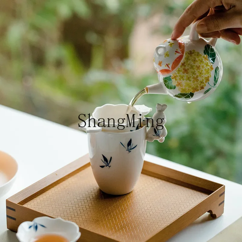 

CLL pure hand-painted filter cup tea leak filter tea filter tea set accessories set