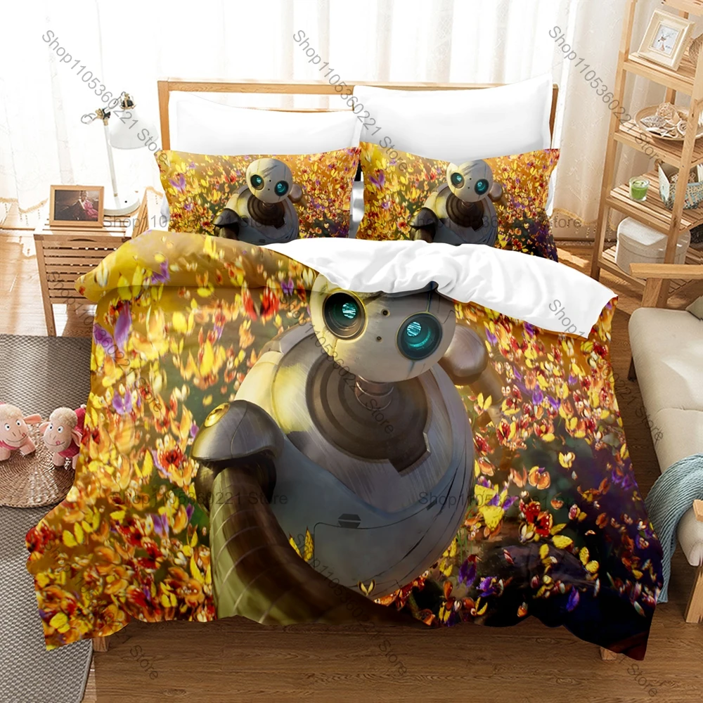 Personality The Wild Robot Graphic Theme Bedding Set New Duvet Cover & Pillowcases All Size Gift for Boys Girls