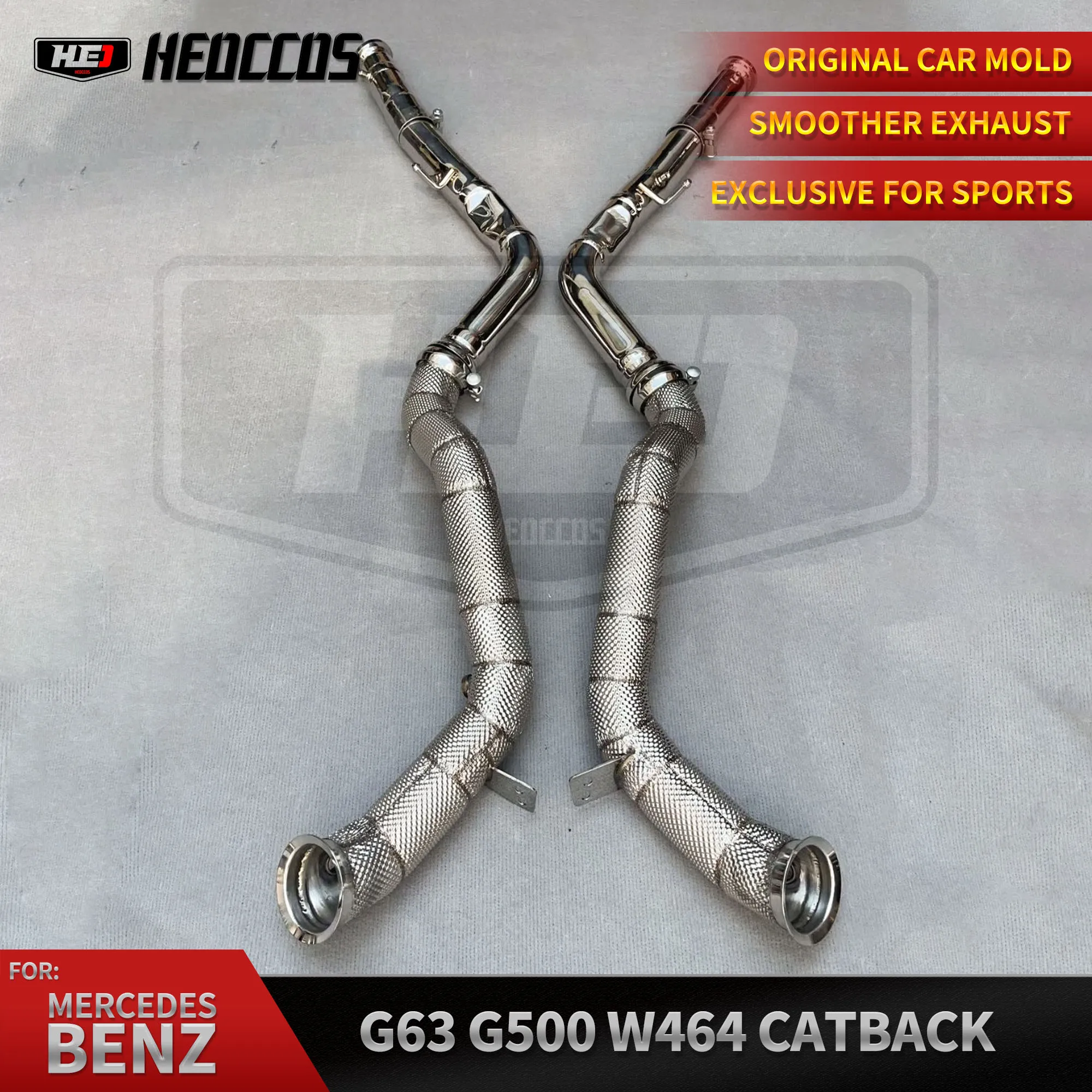 HEO Exhaust Downpipe For Mercedes Benz G500 G550 G63 W464 V8 4.0T W464 Downpipe Down Pipe Car