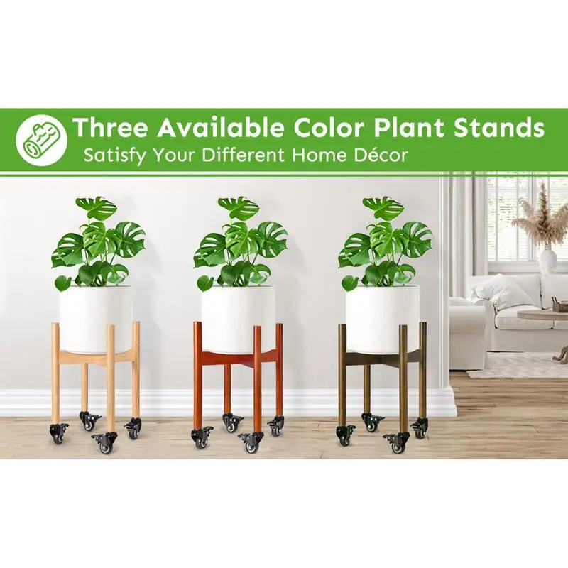 Tall Plant Stand With Wheels Tall Rolling Plant Stand Wheel Plant Stand On Wheels For Heavy Pots Plant Holder Pot Stand For