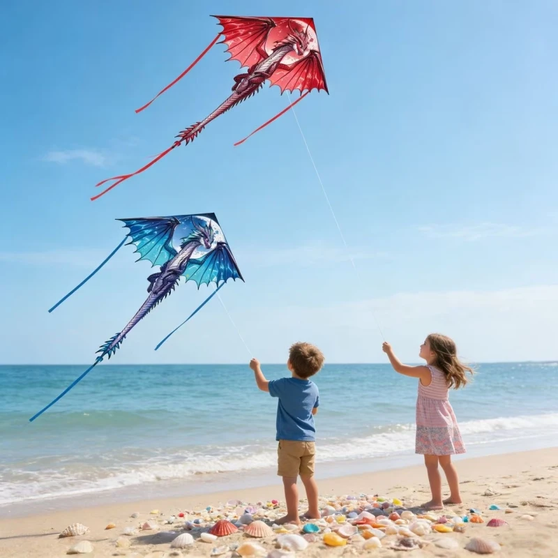 드래곤 플라이 연, 어린이 야외 놀이용 장난감, 연줄, 독수리 연, 낚시용 파라포일, 새 연, 견인 연, 릴, 풍선, 해변용