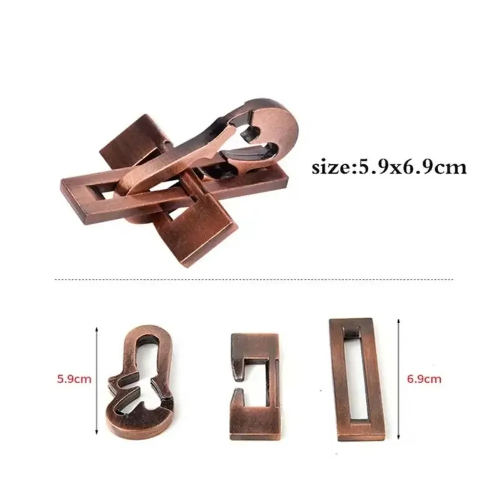 퍼즐 장난감 No1-36 합금 공 클래식 IQ 금속 두뇌 티저 매직 퍼즐 게임 장난감 어린이 성인 재미 있은 선물