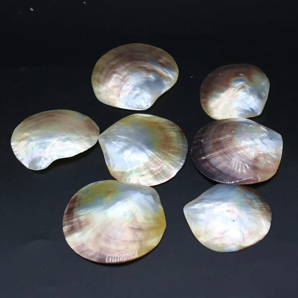 Wholesale Natural Seawater Shell Pendant Bead For Jewelry Making DIY Necklace Earrings Accessories Charm Gift 80x85-82x87mm