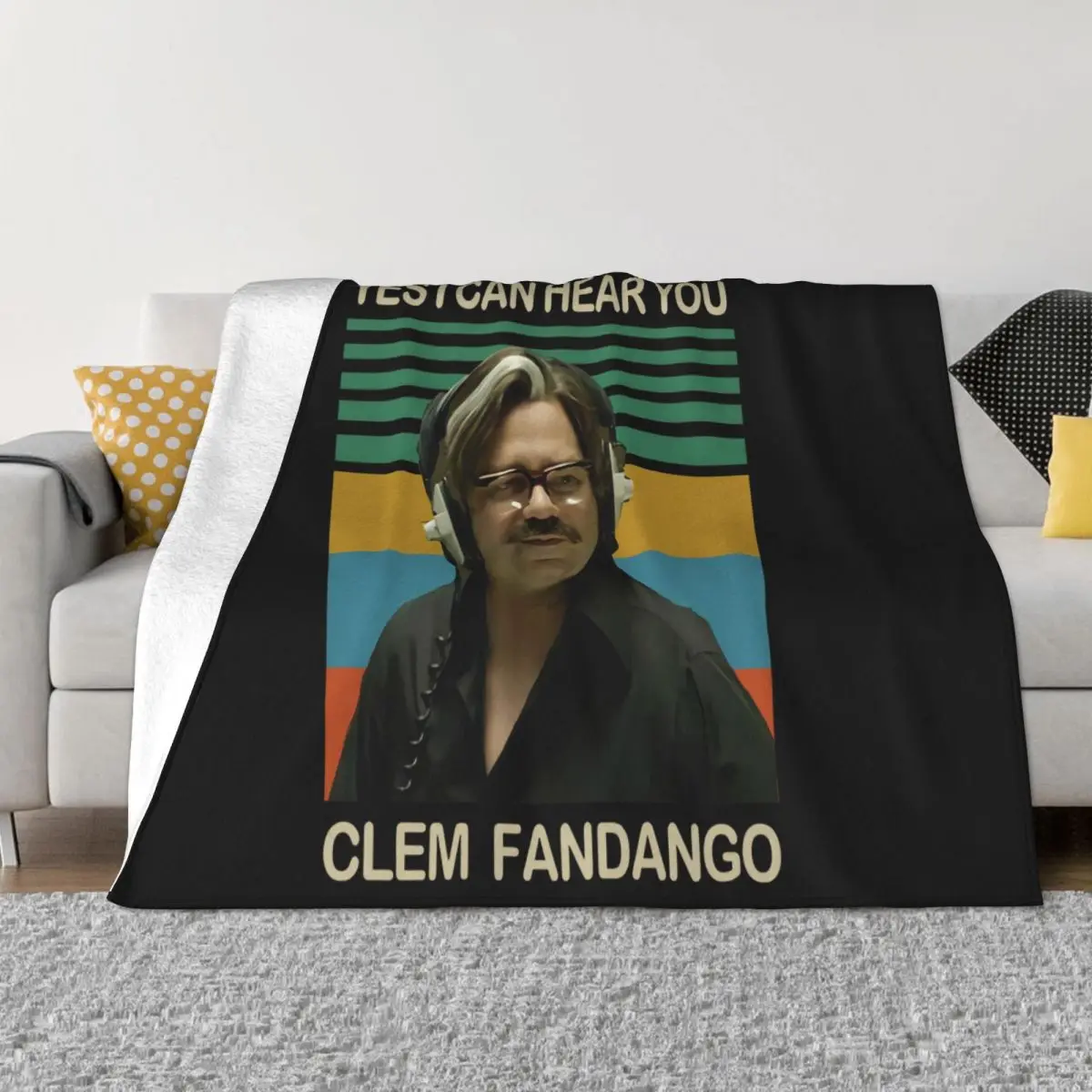 Yes I Can Hear You Clem Fandango Retro Comedy Tv Mens Cotton Vintage Harajuku Throw Blanket