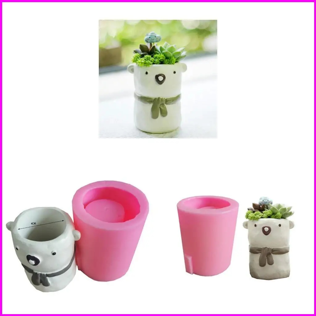 

DIY Little Bear Succulents Цветочный горшок Эпоксидная смоля Смора