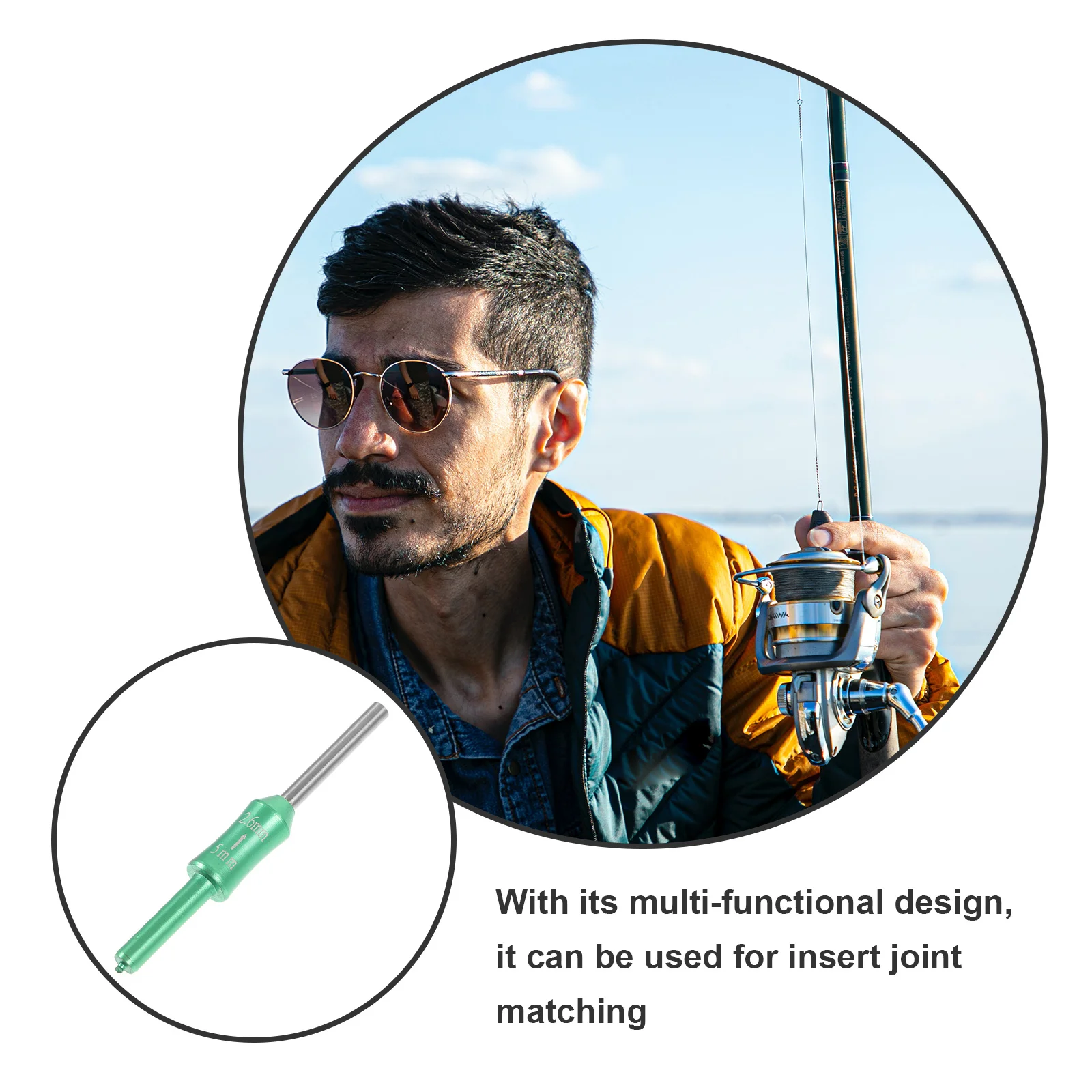 

Titanium Alloy Reducing Joint Rod For Fishing Pole Insert Valve Stem Pipeline Connection Tool Fishing Rod Connecting