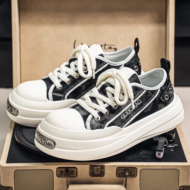 

Новый дизайн, повседневные кроссовки на массивной подошве, мужская обувь, мужская Белая обувь, дышащая легкая мужская обувь, мужская обувь