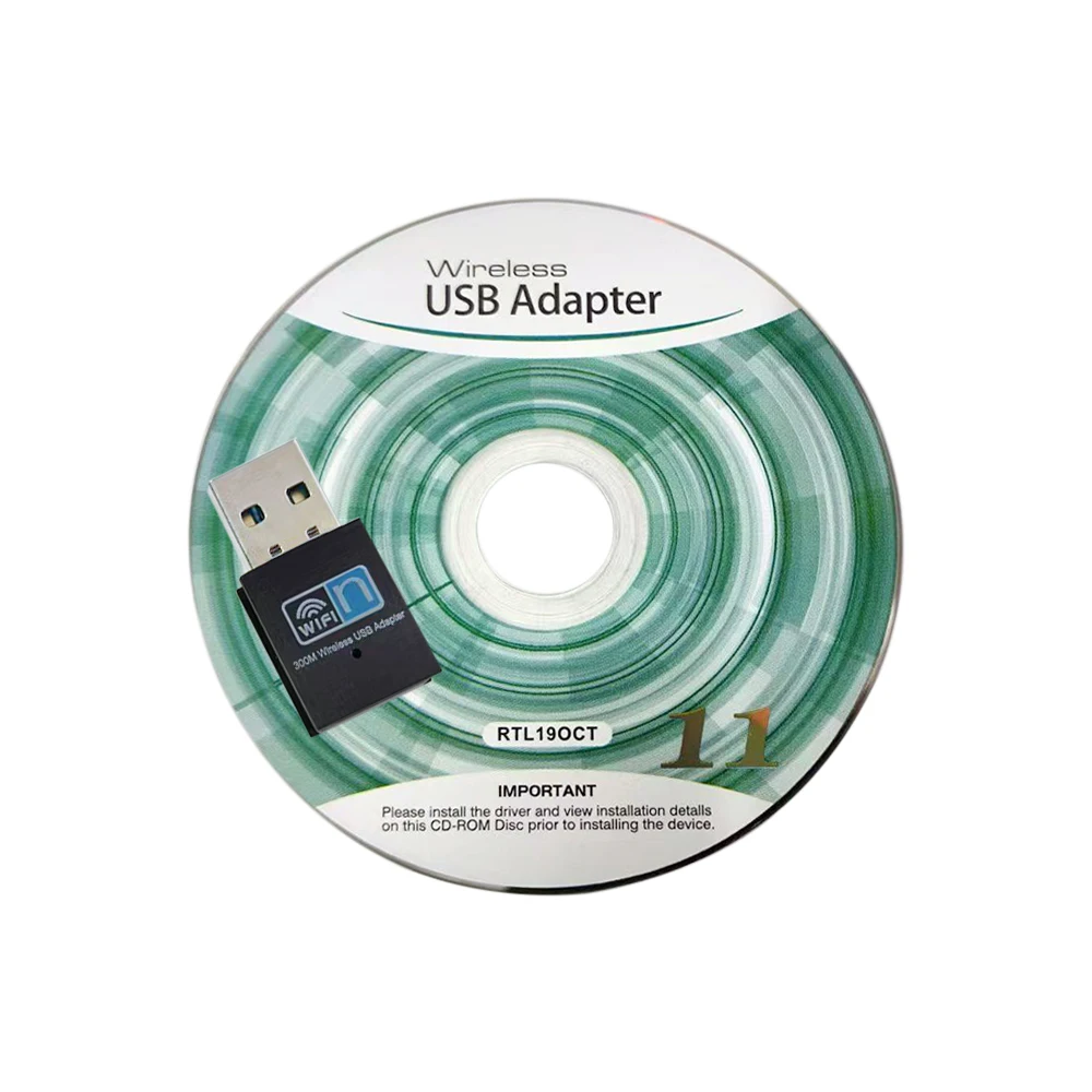 Mini USB 2.0 Realtek RTL19OCT 300Mbps Wifi Wireless Lan Network Internet Adapter 300m Wireless USB Adapter 802.11n/g/b