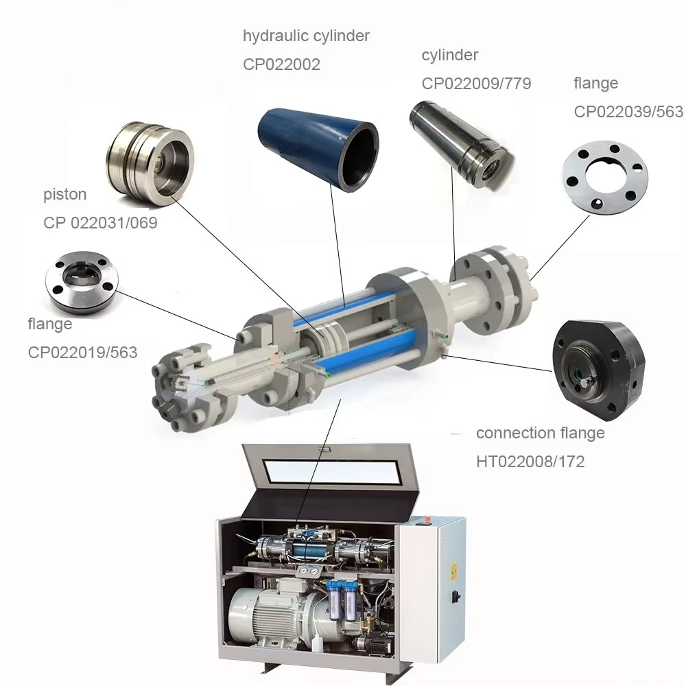 

BHDT water jet pump booster connector suction side finish CP022109/844 connector pressure side CP022047/844 seat CP022046/593