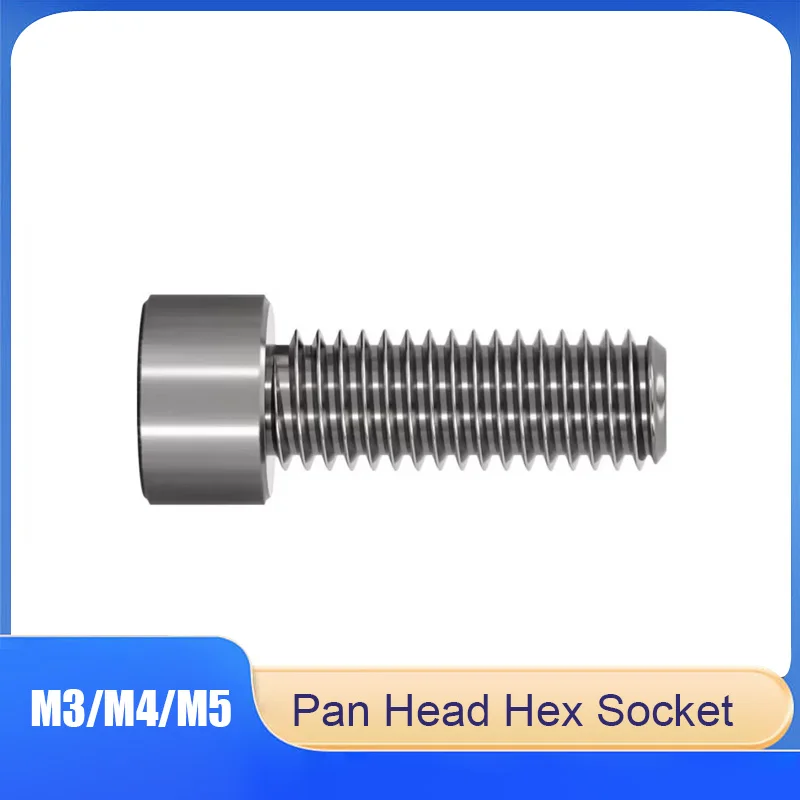 

TC4 Titanium Alloy M3/M4/M5 Hex Socket Cap Screw Cup Head Bolt for Motorcycle & Car Modification,Bike & Car Tuning,DIY