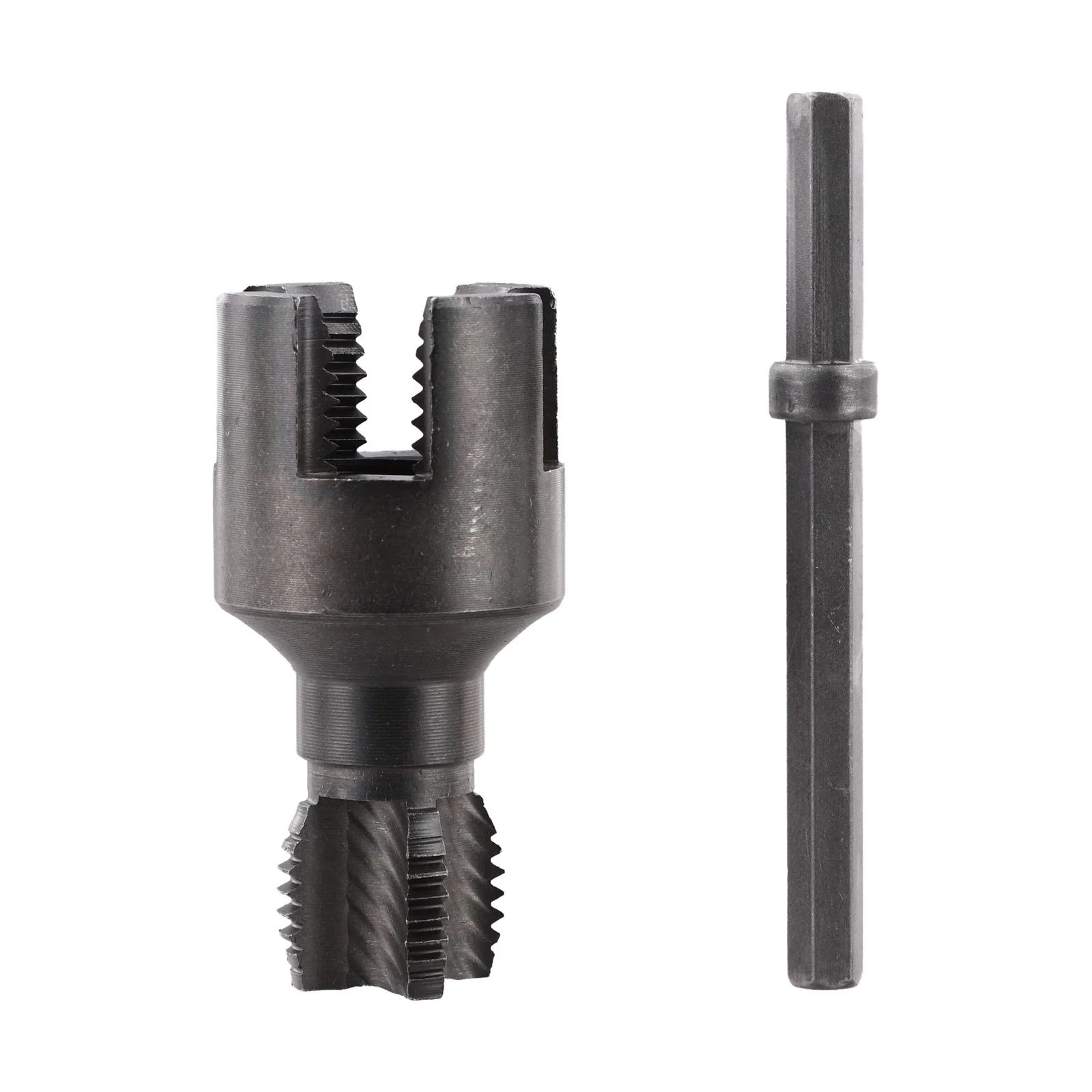 

Инструмент для нарезания резьбы для внутренней и внешней резьбы на водопроводных трубах. Интегрированная конструкция для быстрой и эффективной нарезки резьбы.