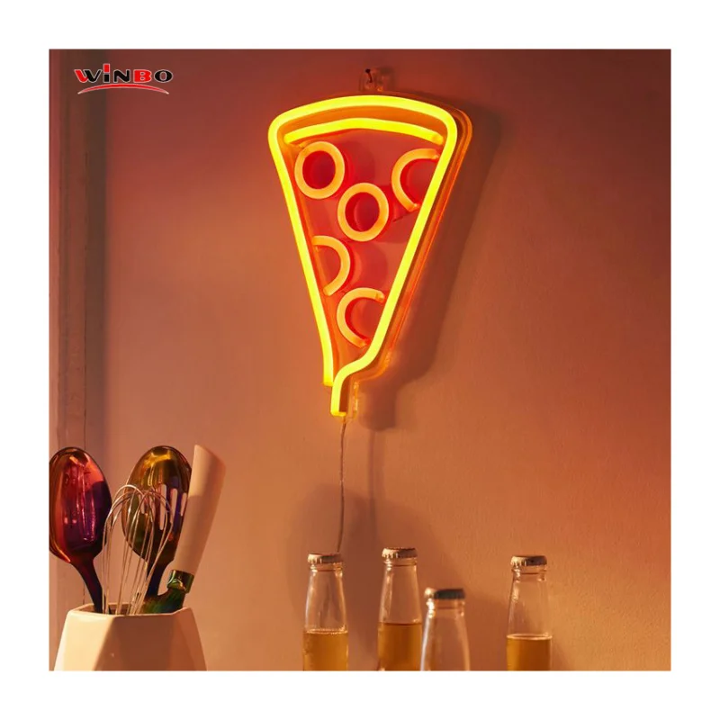 (Customized) Led Logo Light Neon Sign Custom Made NO MOQ Dropshipping Pizza Neon Sign