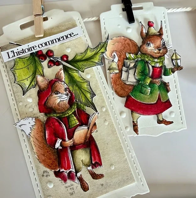 كوك الطوابع الفرنسية لسجل القصاصات مذكرات الديكور قالب النقش الاستنسل DIY بها بنفسك بطاقات المعايدة اليدوية 2025 جديد #6