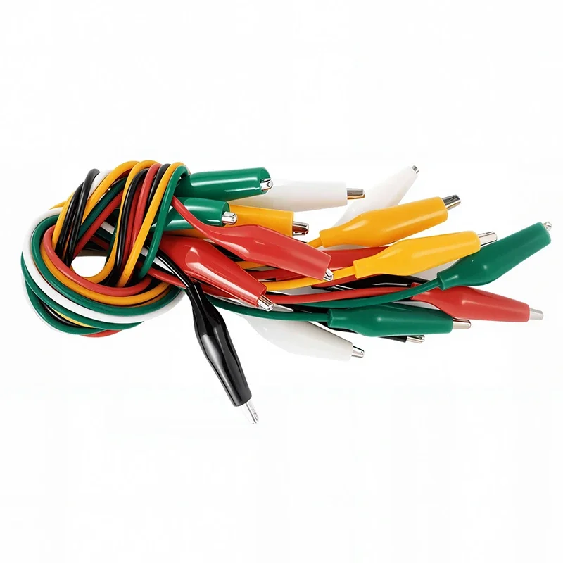 10PCS Krokodilklemmen Elektrische DIY Messleitungen Krokodil doppelseitige Krokodilklemmen Test Jumper Draht 28mm 35mm 45mm – Detail 3