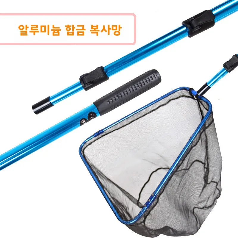 

Handle Rod Gear Fishing Alloy Extendable Mesh Trout Nylon Diameter Carp Sea Stainless Net Handling Aluminum Landing Fish Frame