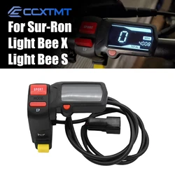 Electric Motocross SPORT/EP Power Mode Switch Horn Switch Speedometer Hour Meter Speed Meter Assembly For SurRon Light Bee S & X