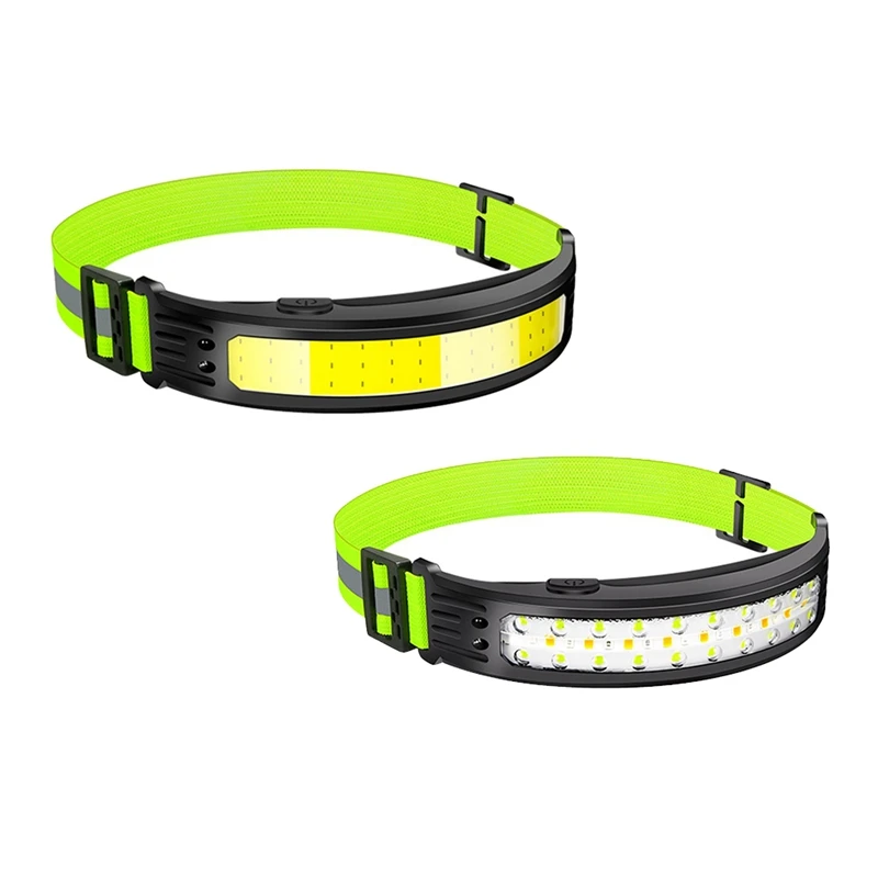 

1 Piece Sensor Head Light Lamp Torch Running Headlight Waterproof USB Rechargeable Head Light Built-In Battery Work Light LED