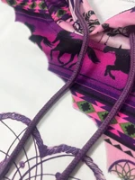 Women's casual fashion round neck pullover hoodie Western ethnic style retro print women's top hoodie 5