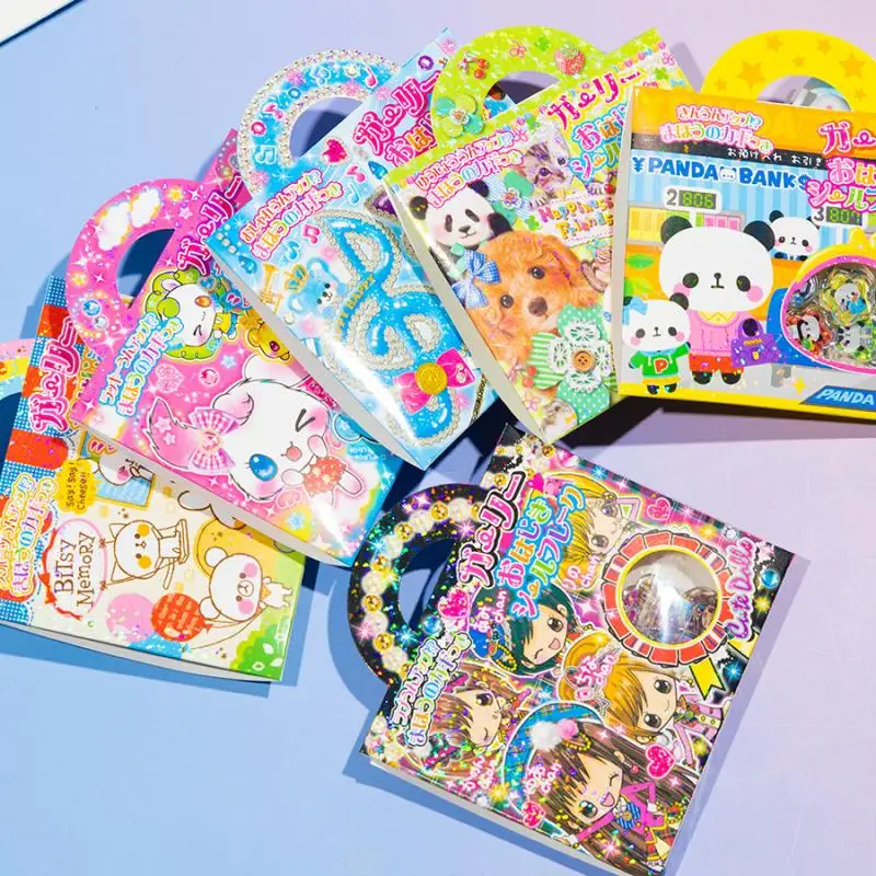 Juego de pegatinas 3D para funda de teléfono con forma de corazón animadas con mármas brillantes láser Y2K decoración DIY