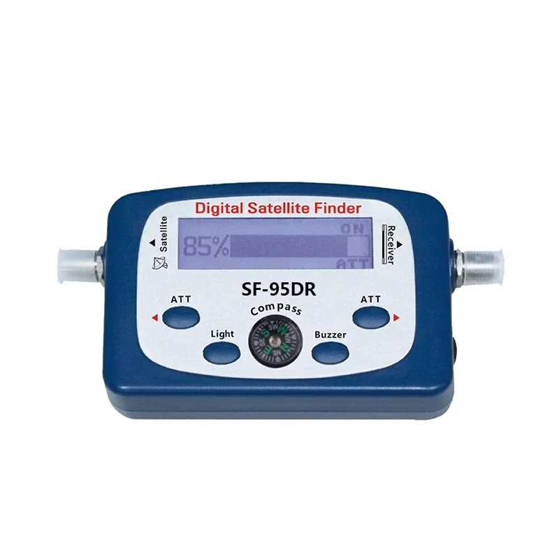 SF-95DR Digital Satellite Finder Satlink Tester Meter TV Signal Receiver Sat Decoder with Compass and LCD Display FTA DVB S2