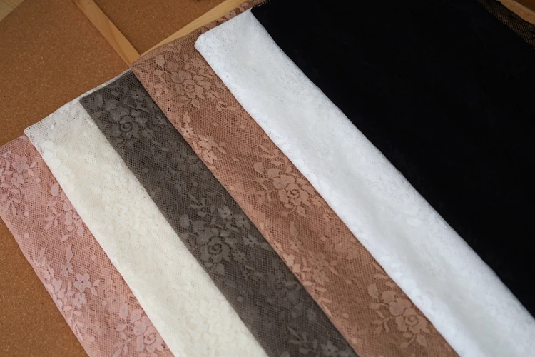 

Six Color Optional Elastic Colored Lace Decal Fabric for DIY Dresses,wedding Dresses, Lothing Backgrounds,decorative Accessories