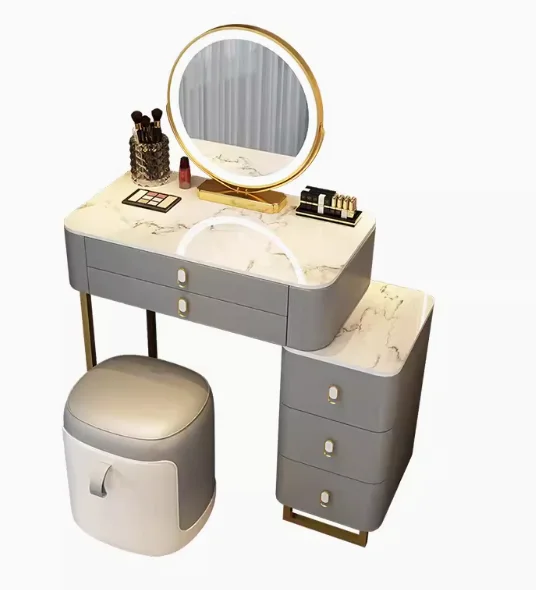 

fdHot Sale Multi-Functional Princess Dressing Makeup Table Girls Modern Dressing Table With Mirror Smart Bedroom Furniture&