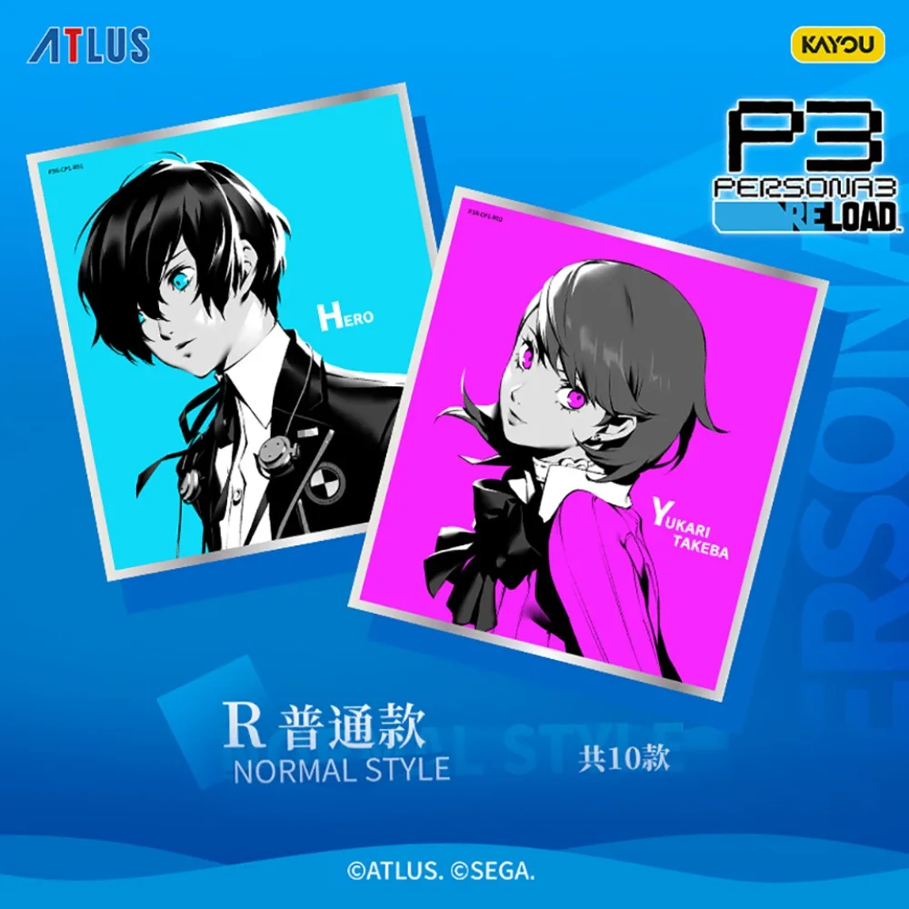 Véritable carte de Collection Kayou Persona3 Fans comme des personnages Mitsuru Kirijo Akihiko Sanada carte créative cadeaux de vacances exquis