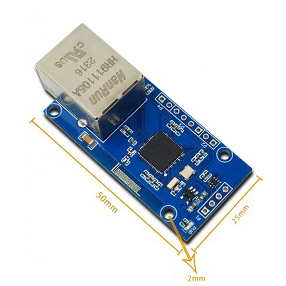 CH32V208 Serial to Ethernet Module TTL Network Transparent Transmission Development Board with TCPServer to UART Function