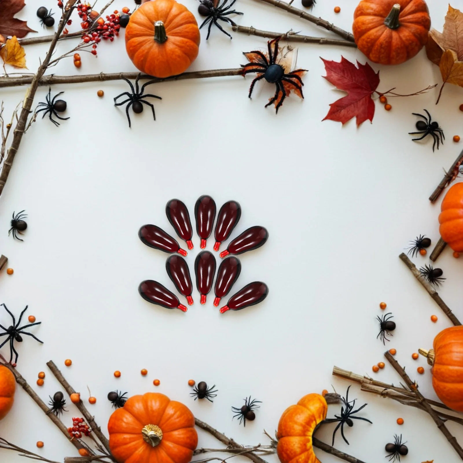 

20 шт. поддельные капсулы с кровью для рта, реалистичные таблетки с кровью на Хэллоуин, реквизит, моющиеся аксессуары для костюмов, трюк, сувениры, Acting