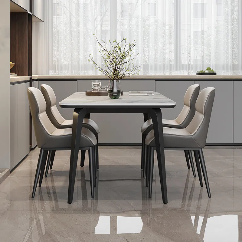 Lounge Designer Dining Table Coffee Kitchen Restaurant Chairs Modern Dining Table Luxury Marble Mesas De Jantar Home Furniture