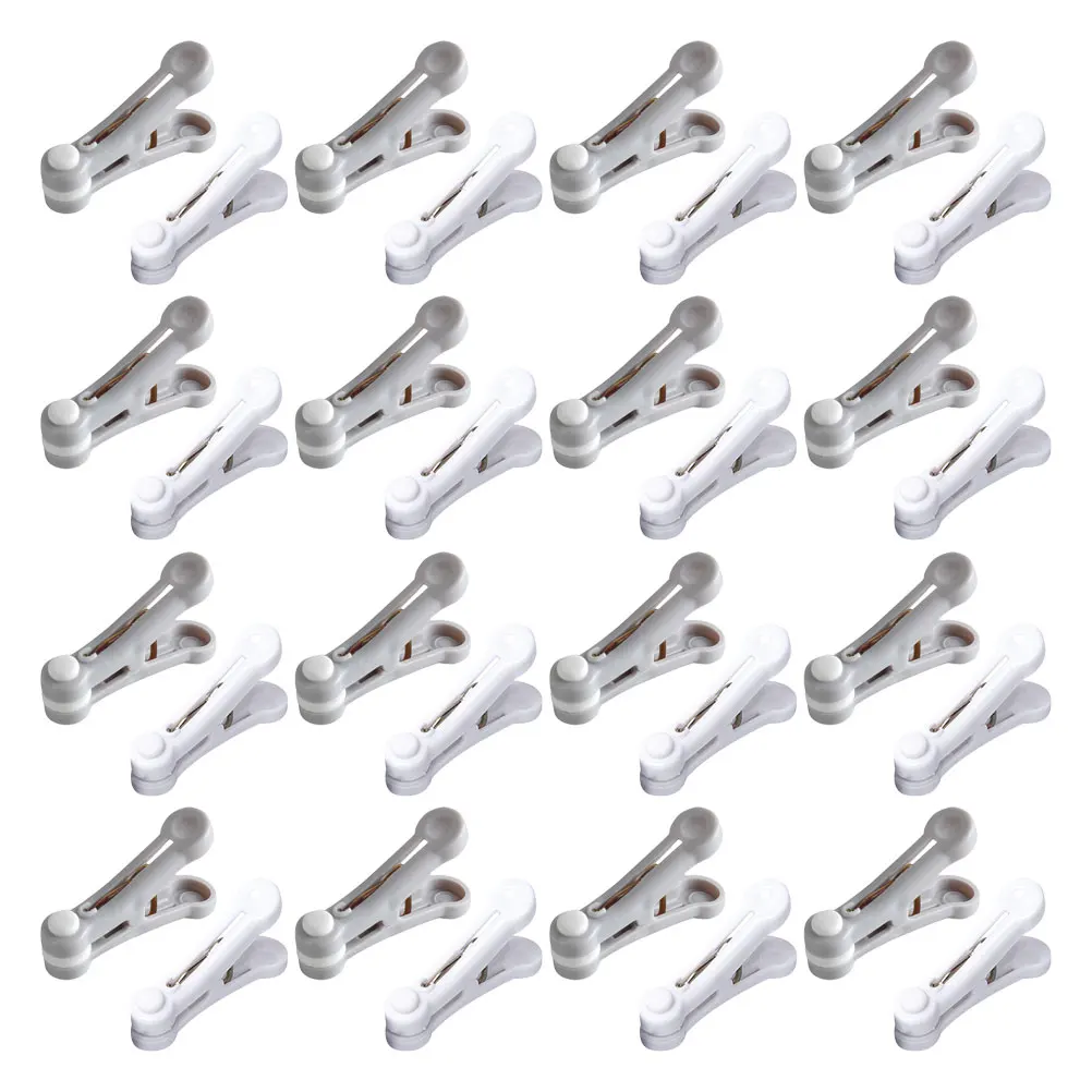 

48Pcs Windproof Plastic Clothes Pins No-Trace Drying Clips for Socks Towels Bed Sheets Household Use Clothes Line Clip