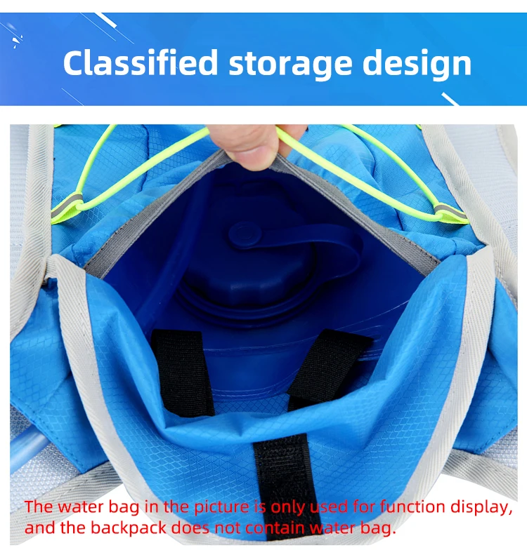 NEW Bike Radfahren Schließen Fitting Blase Rucksack Hydratation Tasche Lagerung Pack Marathon Laufen Jogging Knapsack Ultra Licht Wasserabweisendes Gewebe Triathlon Mini Rucksack – Detail 8