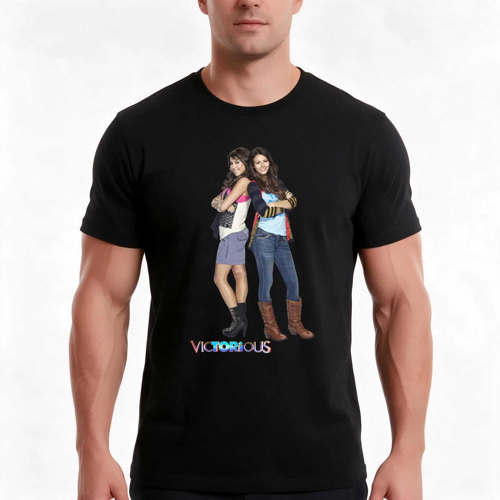 Victorious TV Sitcom Jade & Tori T-Shirt Summer Casual Cotton Tee Oversized Streetwear Tops Vintage Graphic Print