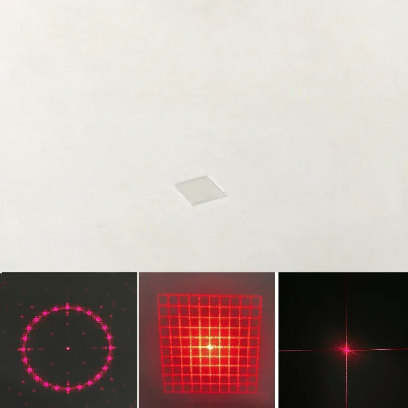 5mmX5mmX0.3mm Laser Projection Grating Sheet Diffractive Optical Elements DOE Grating for Laser Module