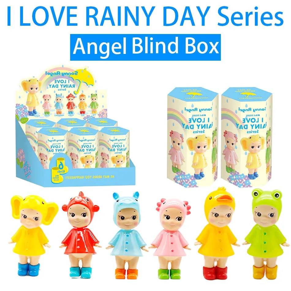 

S Angel I LOVE RAINY DAY Series Blind Box Genuine telephone Screen Decoration Birthday Gift Mysterious Surprise