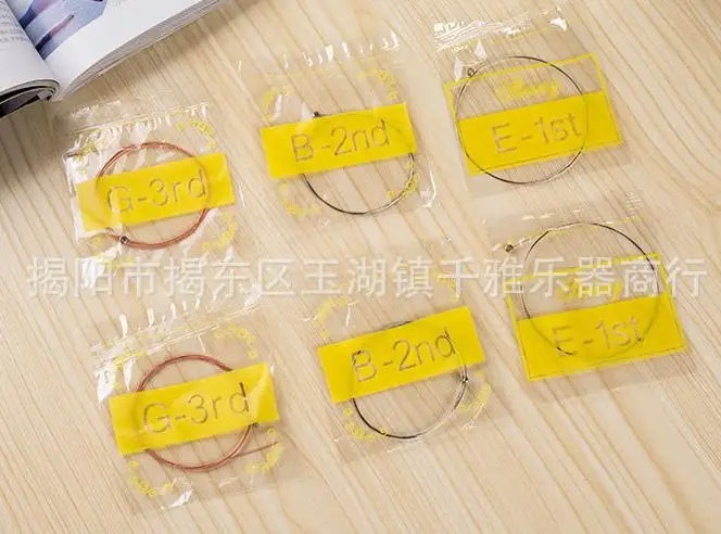 

3Sets Steel Acoustic Guitar Strings Pack Light Playability Folk Classical Guitar Strings Replacement Kit Instrument Spare Parts